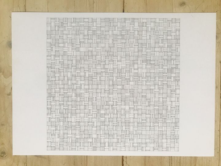 10 bits binary placed lines, alternating, black on white, shuffled